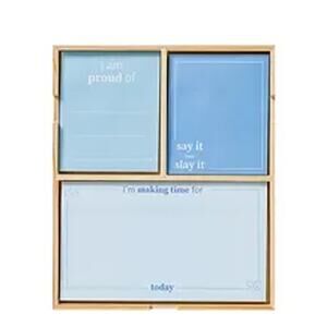 Box Set of BLUE DAILY INTENTIONS NOTEPADS New